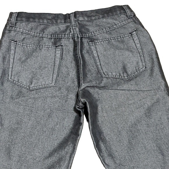 R4R Rave 4 Real shimmer metallic like grey Y2K vintage jeans size 11 Junior - Picture 10 of 10
